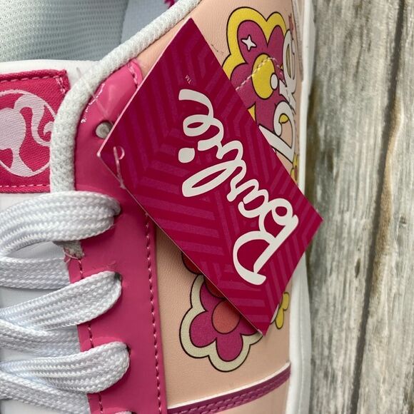 Women's Barbie by Mattel Pink Casual Active Sporty Court Sneaker Shoes Size 11 - Picture 3 of 14